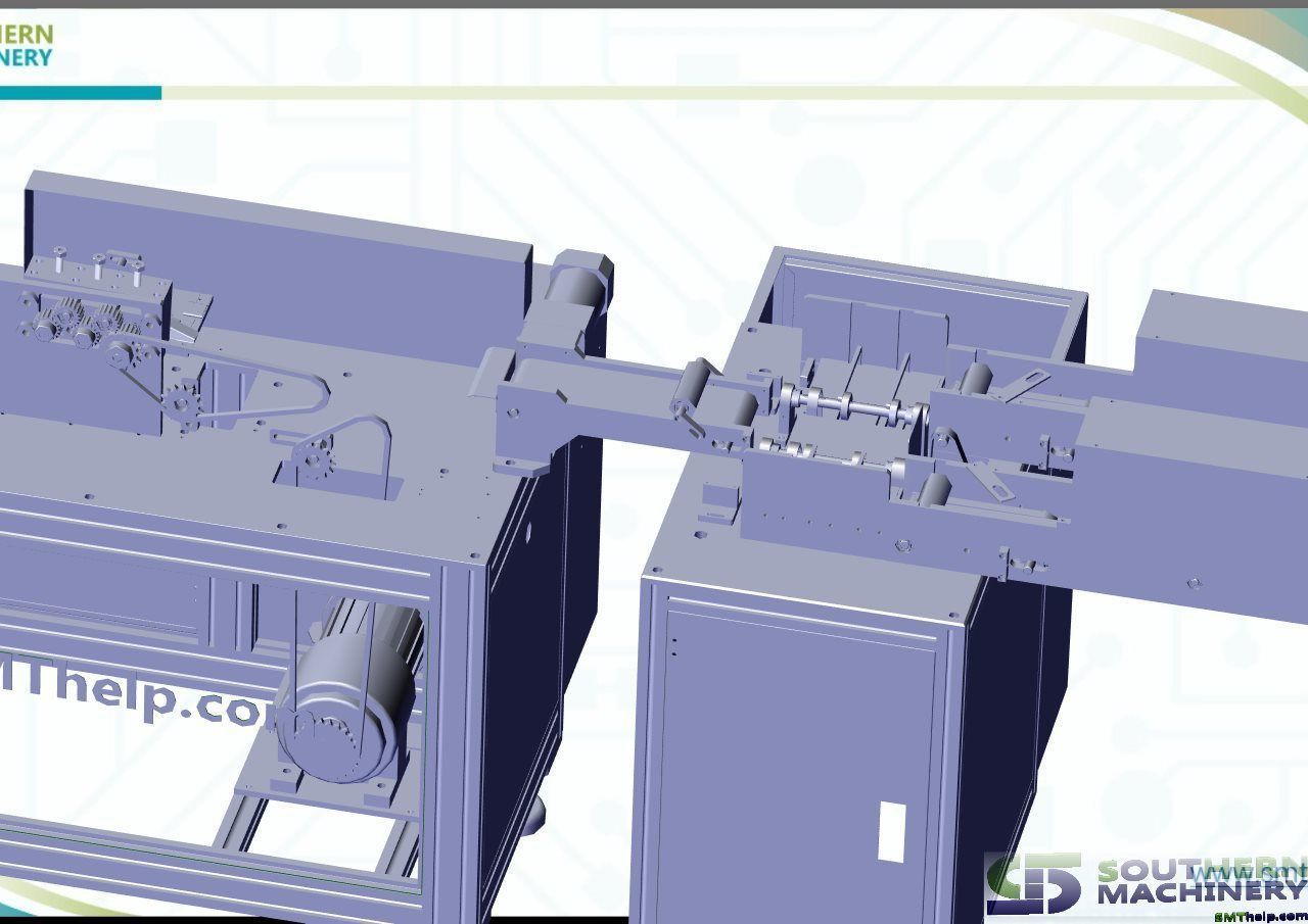 Flat Type Disposable Nonwoven Face Mask Machine 3D model_8