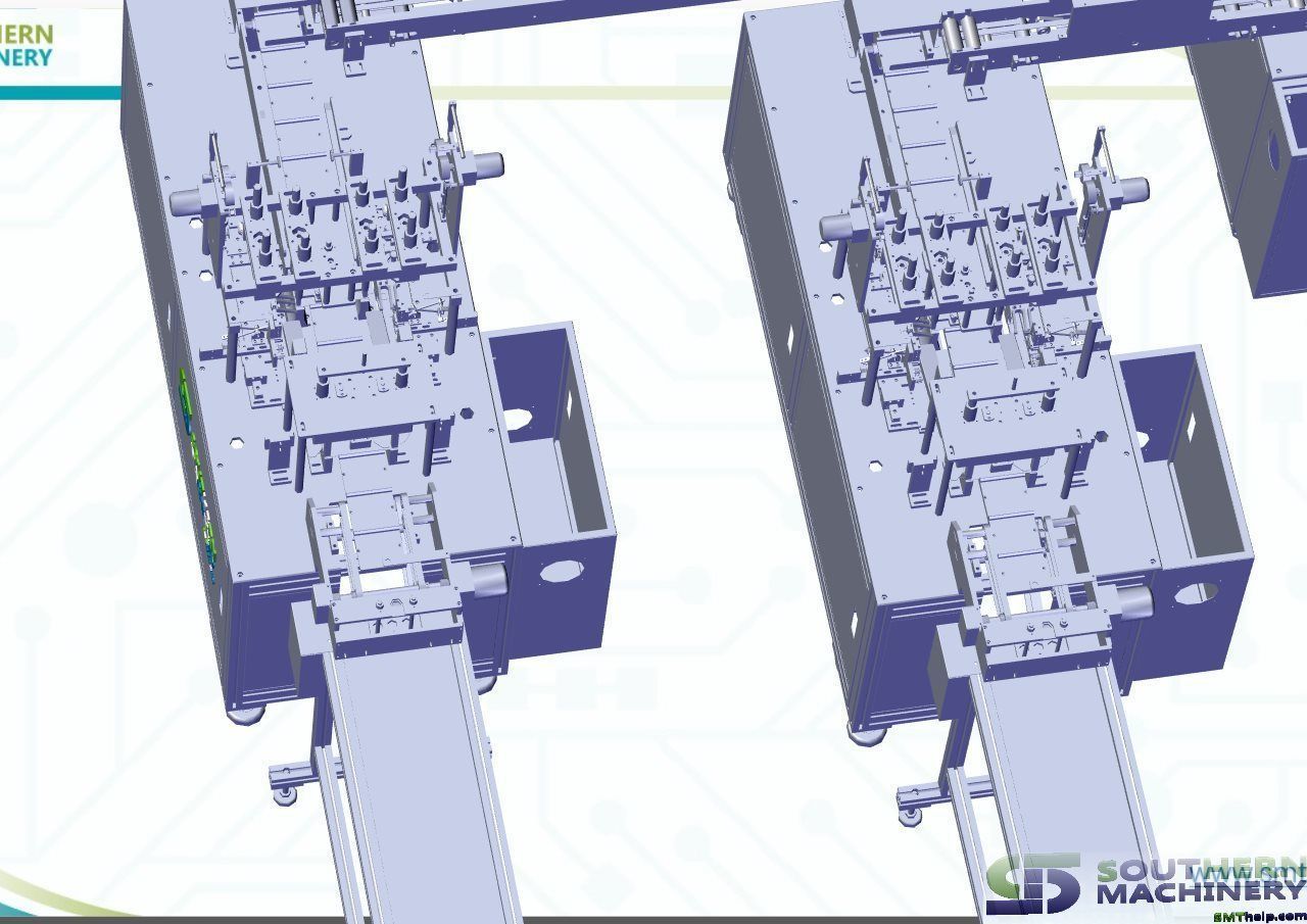 Flat Type Disposable Nonwoven Face Mask Machine 3D model_9