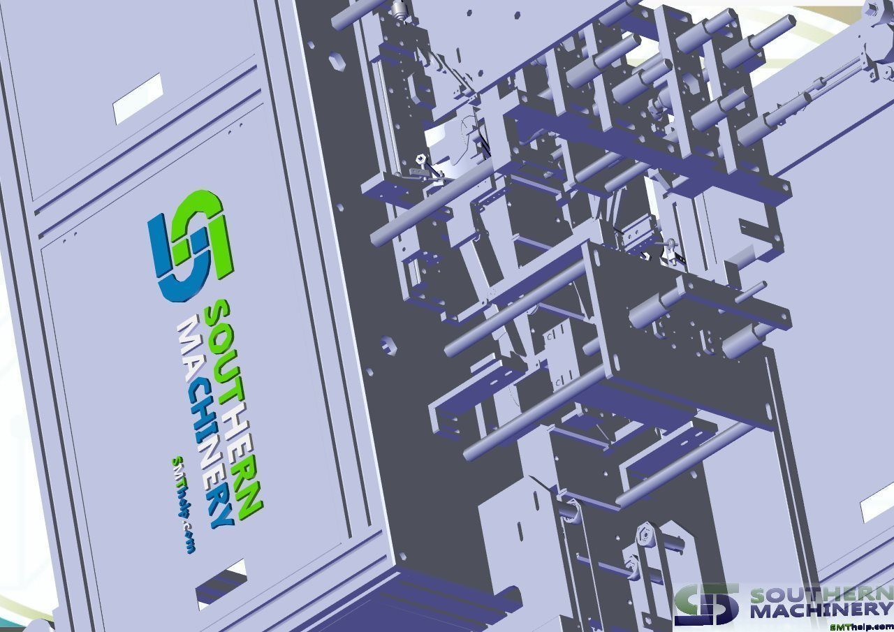 Flat Type Disposable Nonwoven Face Mask Machine 3D model_10