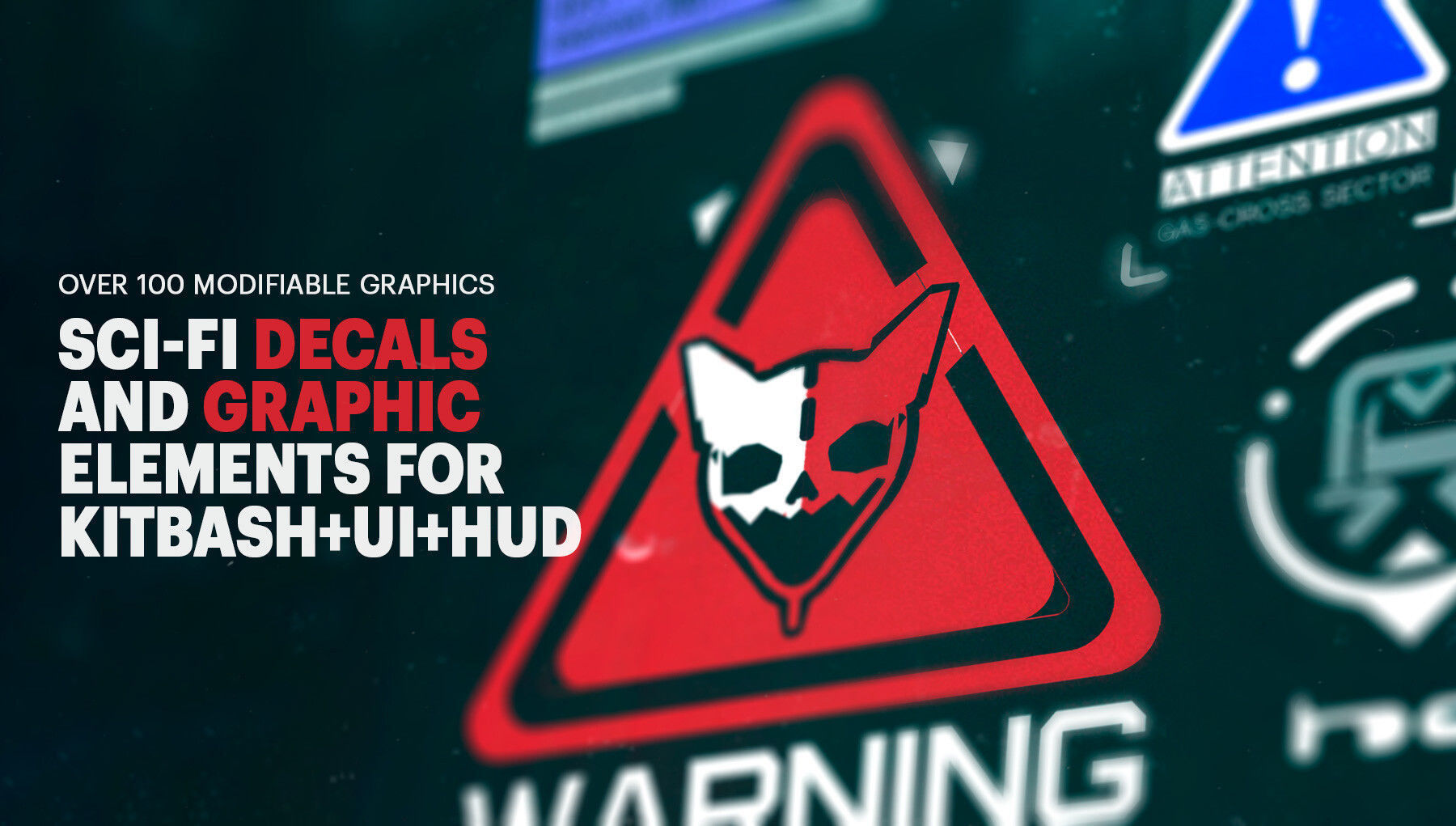 Scifi Graphics and Decals Vol3 3D model_4