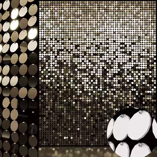  sequins decorative wall 01