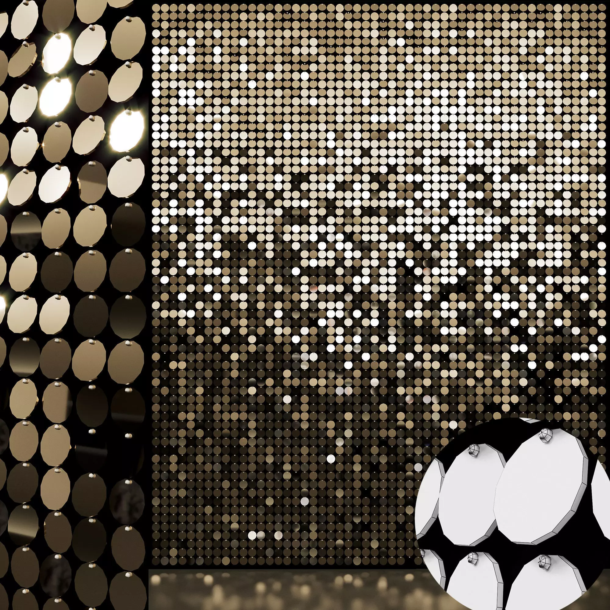 sequins decorative wall 01 3D model_0