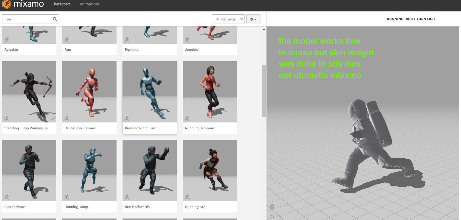 Astronaut 3D model rigged  Low-poly 3D model_7