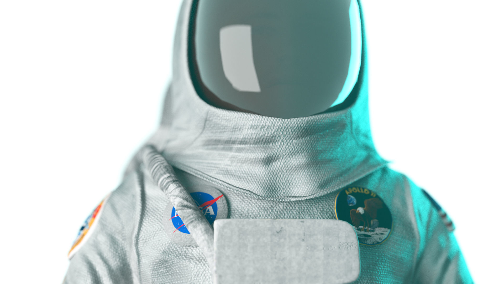 Astronaut 3D model rigged  Low-poly 3D model_15