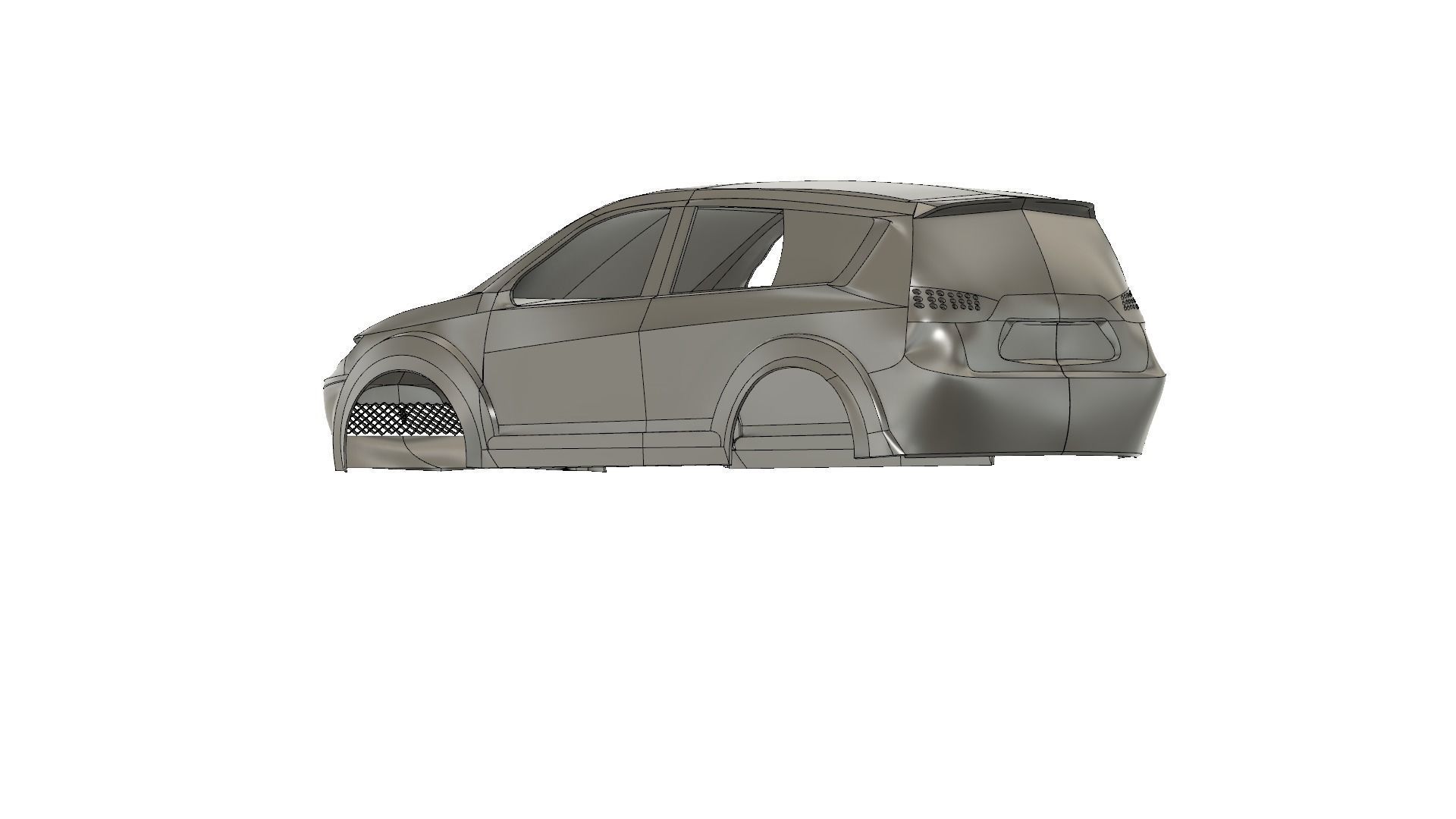 OUTLANDER 2008 313MM WHEEL BASE 2MM THICKNESS 3D print model_3