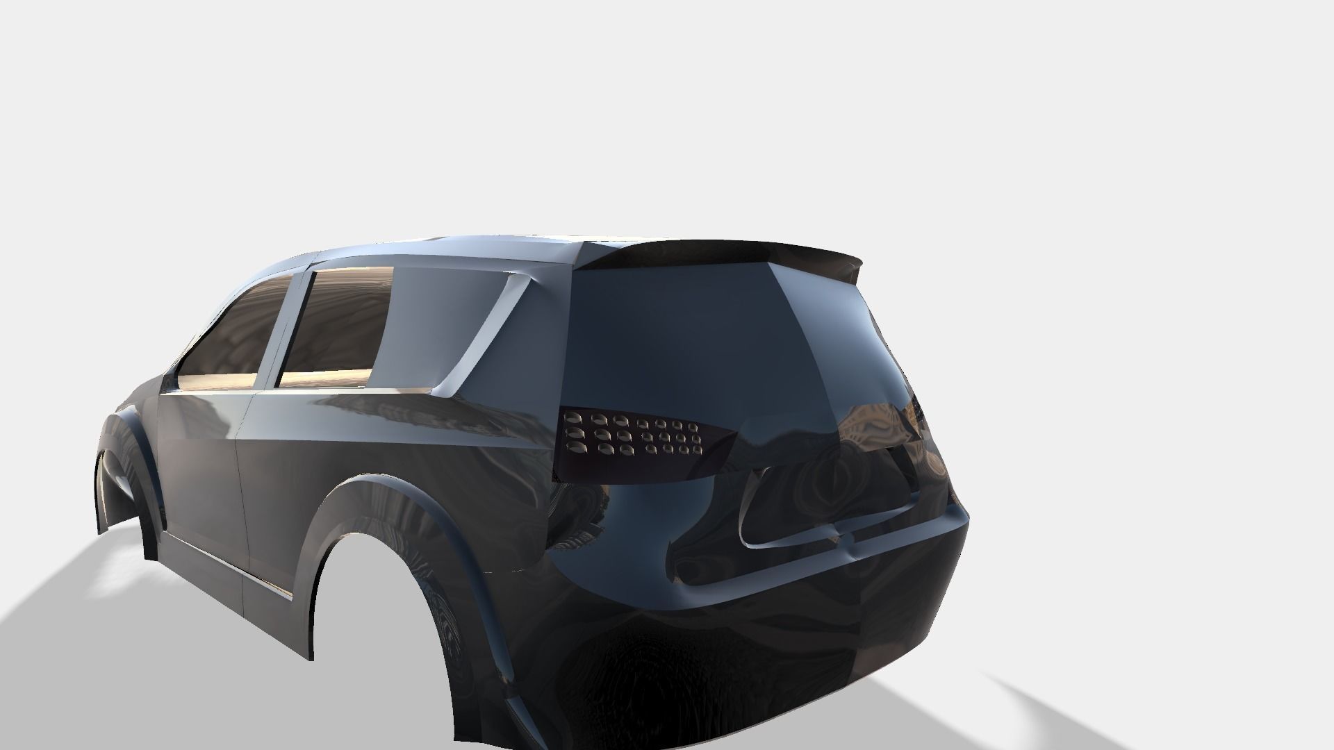 OUTLANDER 2008 313MM WHEEL BASE 2MM THICKNESS 3D print model_1