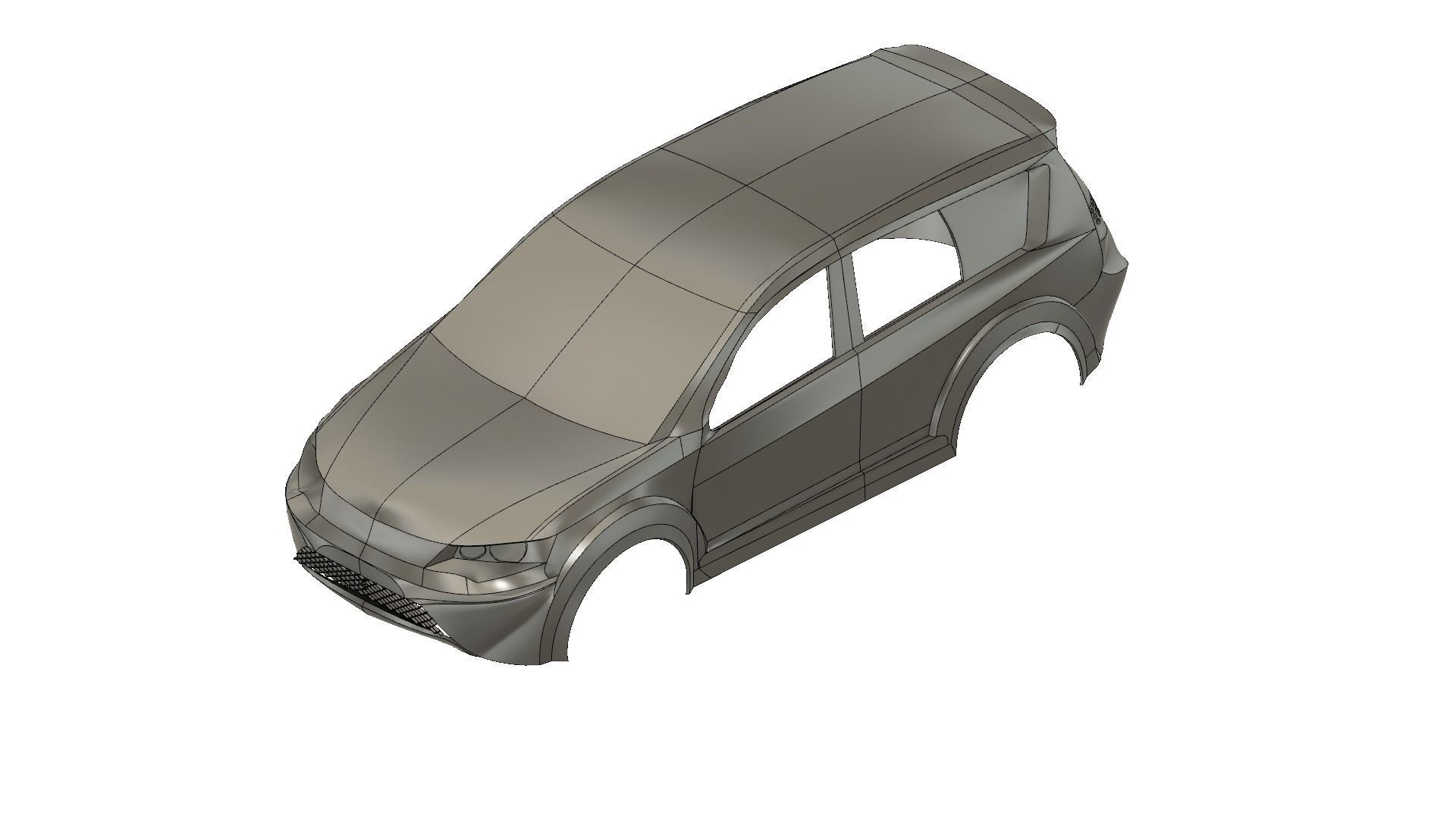 OUTLANDER 2008 313MM WHEEL BASE 2MM THICKNESS 3D print model_4