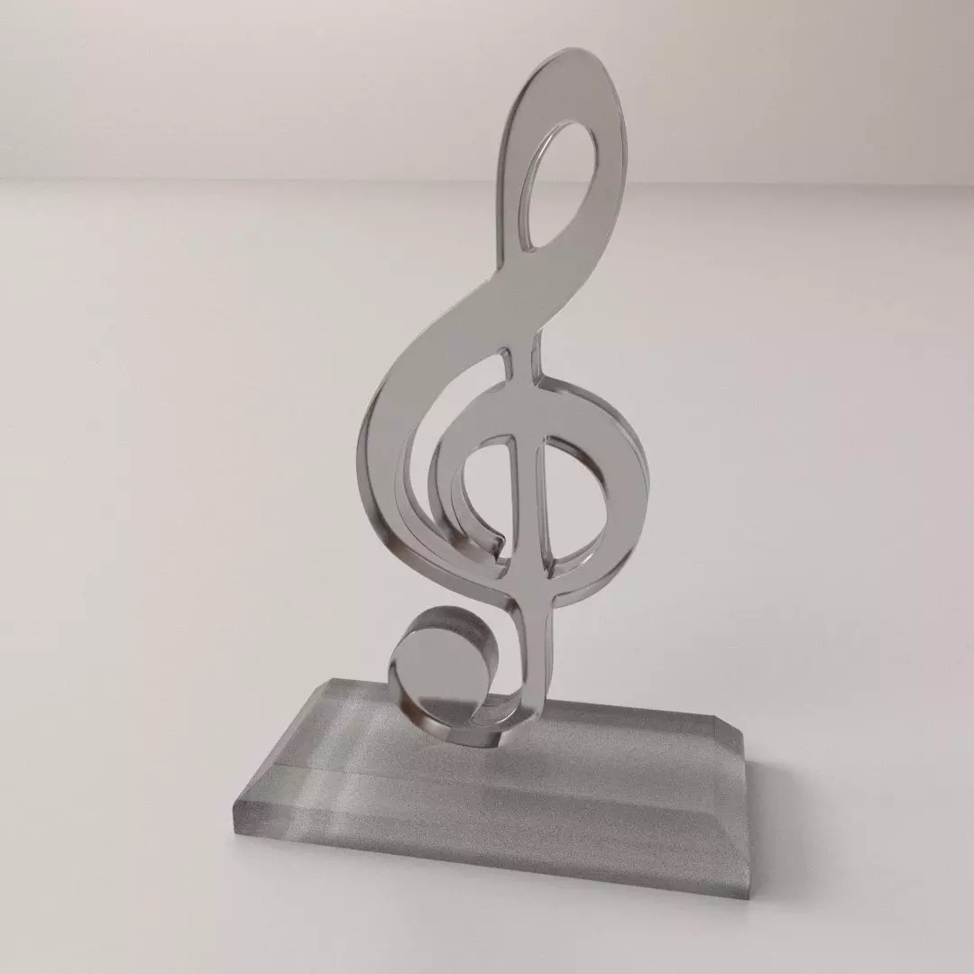 Music Trophy 3D model_0
