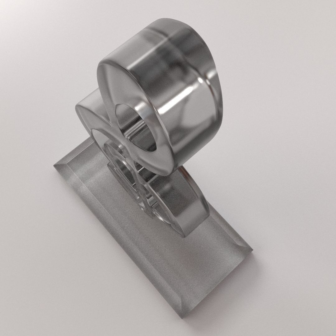 Music Trophy 3D model_1