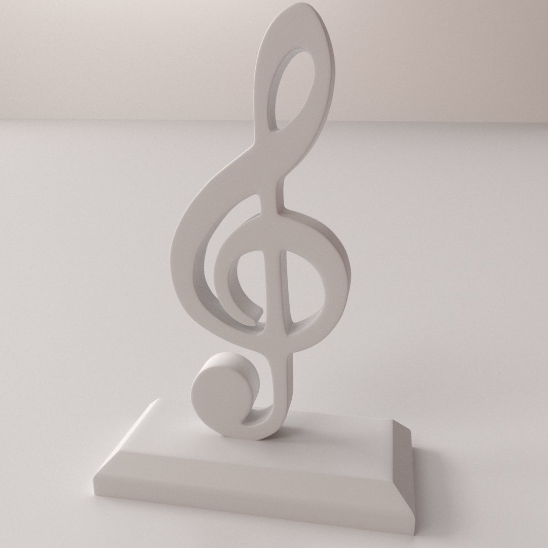 Music Trophy 3D model_3