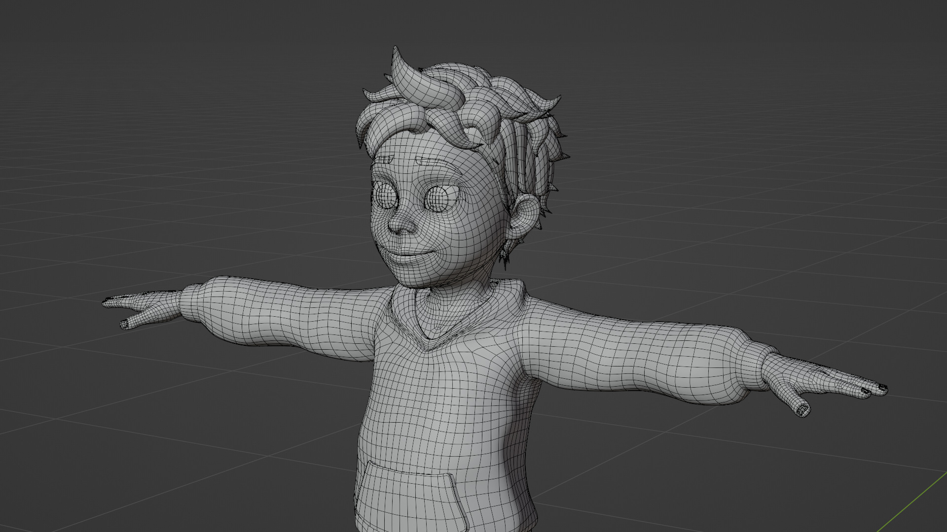 Character toon Boy  Full Rig  Ready For Animation 3D model_4