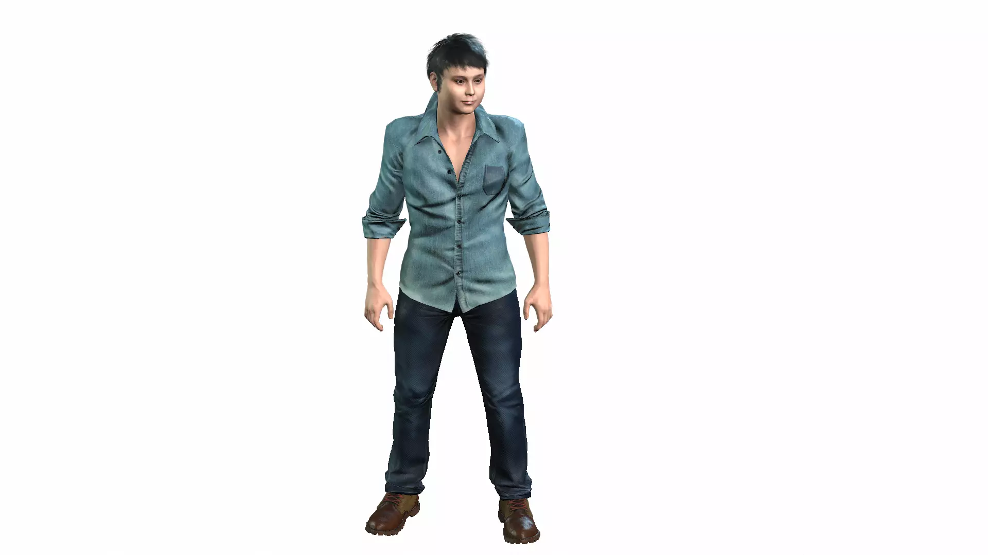 Male Character Free 3D model