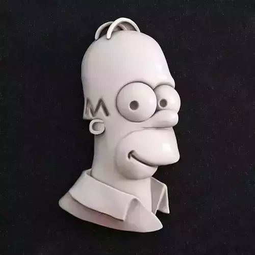Jewelry pendant Homer simpson