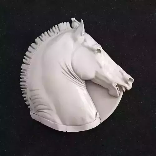 Jewelry pendant Horse head relief pendant 3D print model