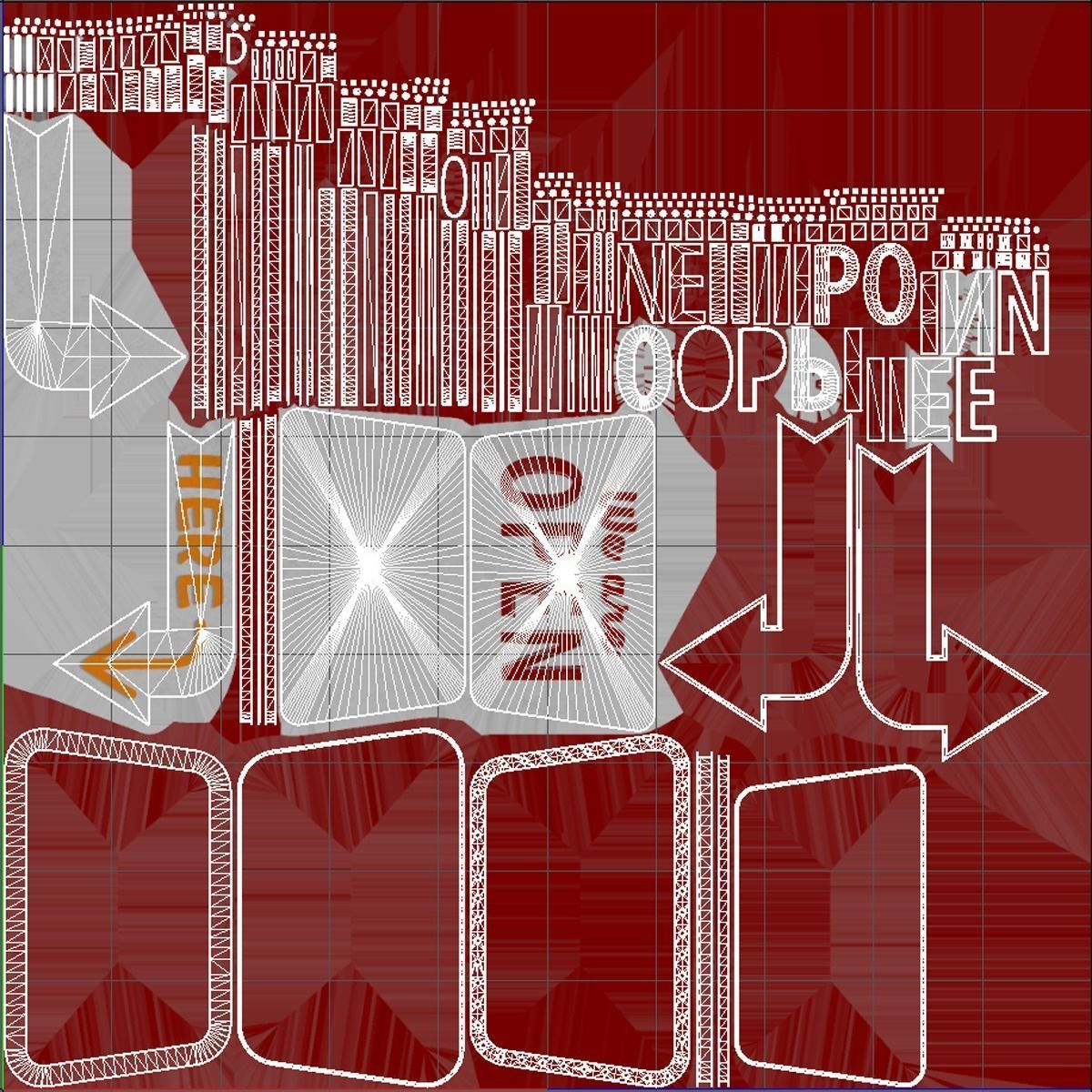 Retro sign We are OPEN 3D model_5