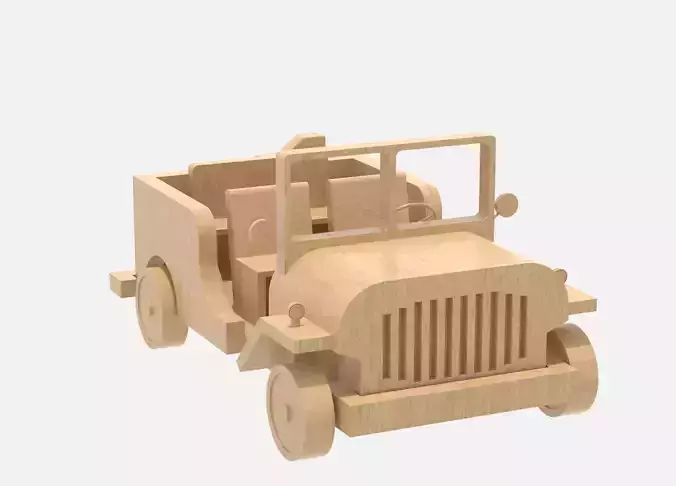 Wooden Jeep
