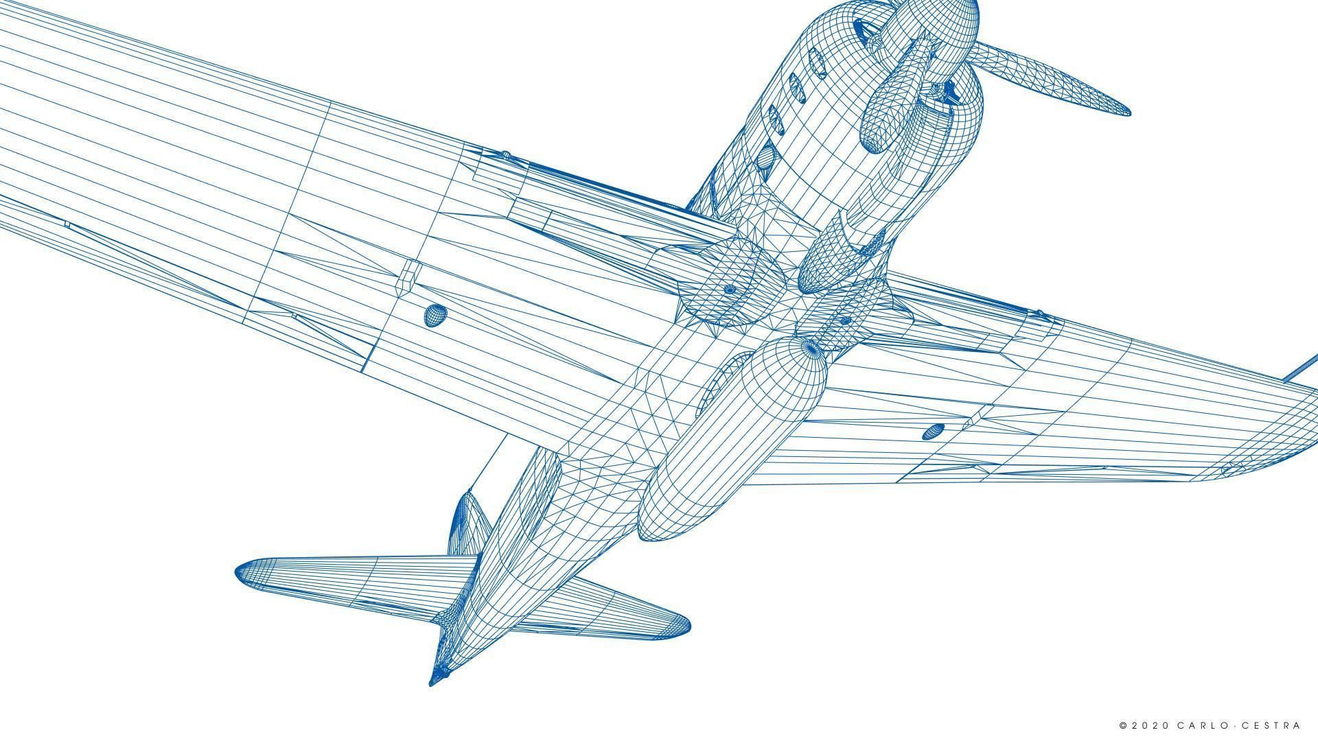 A6M2 Type0 Model11 Serial 3-112 - Rigged Low-poly 3D model_53