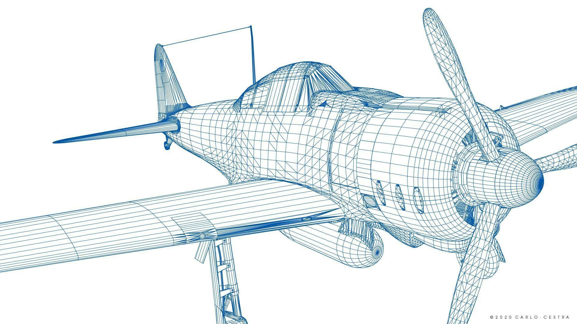 A6M2 Type0 Model11 Serial 3-112 - Rigged Low-poly 3D model_50
