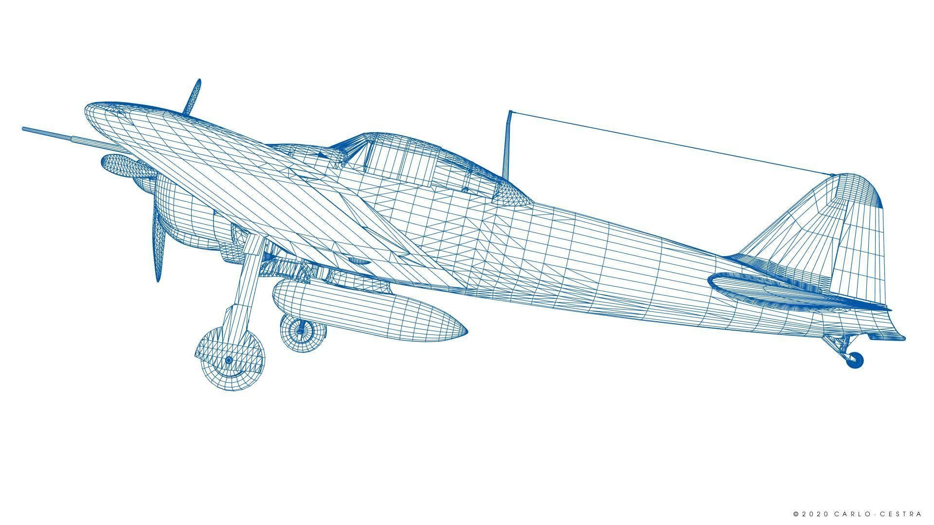 A6M2 Type0 Model11 Serial 3-112 - Rigged Low-poly 3D model_40