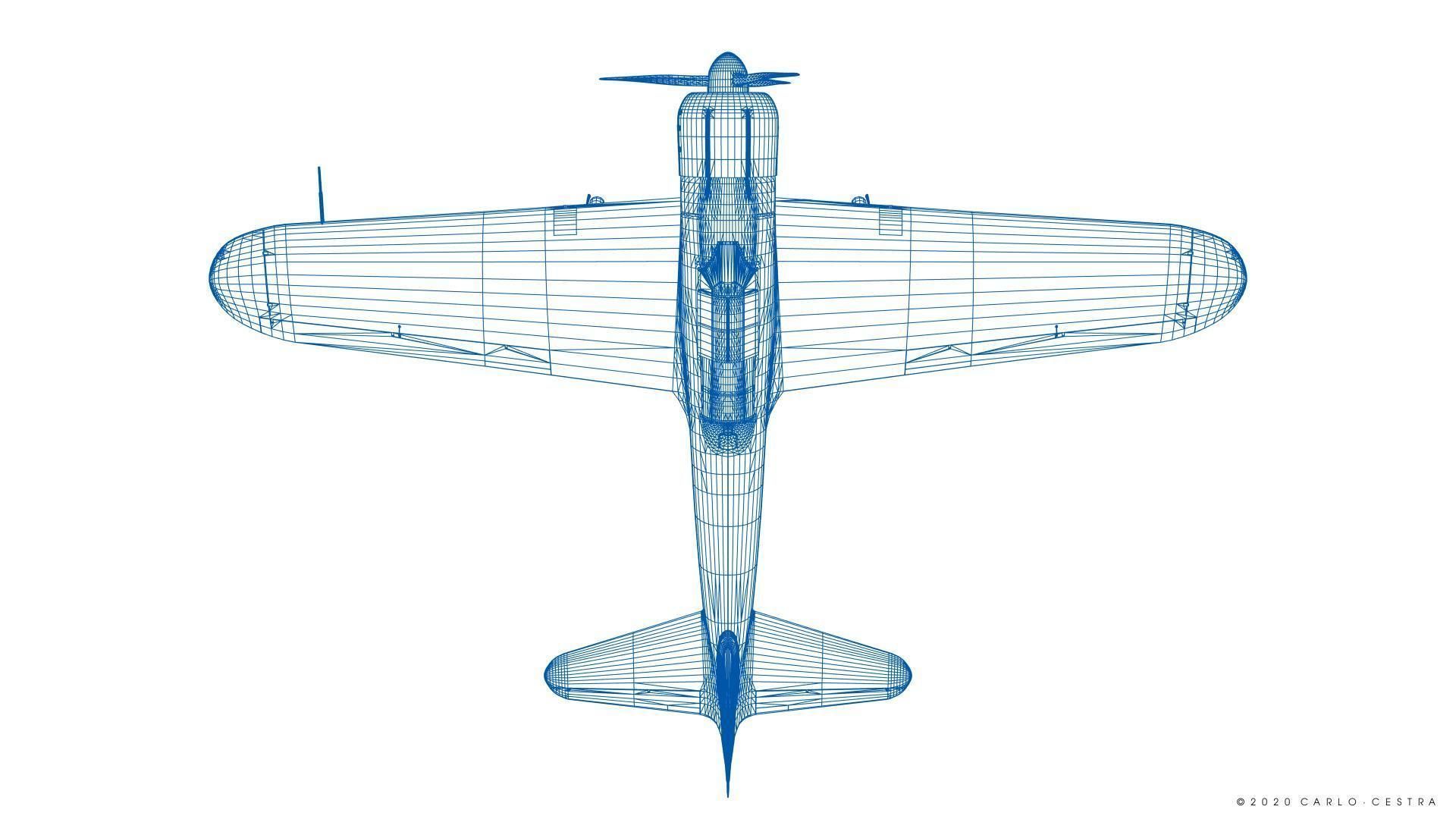 A6M2 Type0 Model11 Serial 3-112 - Rigged Low-poly 3D model_43
