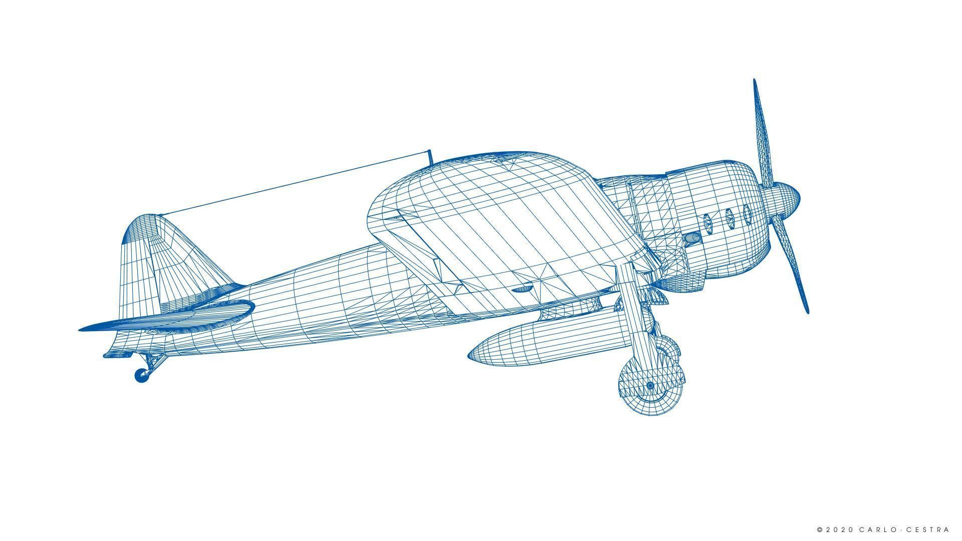 A6M2 Type0 Model11 Serial 3-112 - Rigged Low-poly 3D model_46