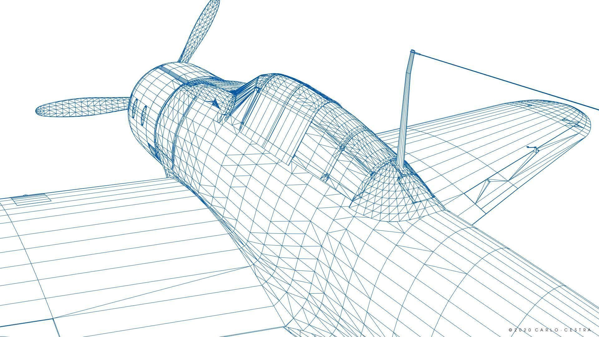 A6M2 Type0 Model11 Serial 3-112 - Rigged Low-poly 3D model_49