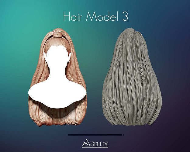 Hairstyle 03 3D print model