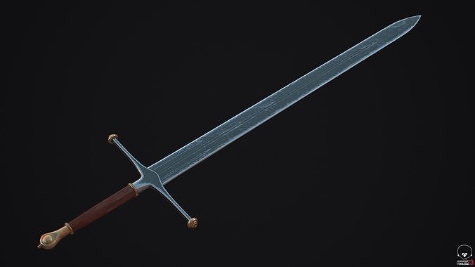 Sword Ice of House Stark - Game of thrones - 3D Model Low-poly 3D model