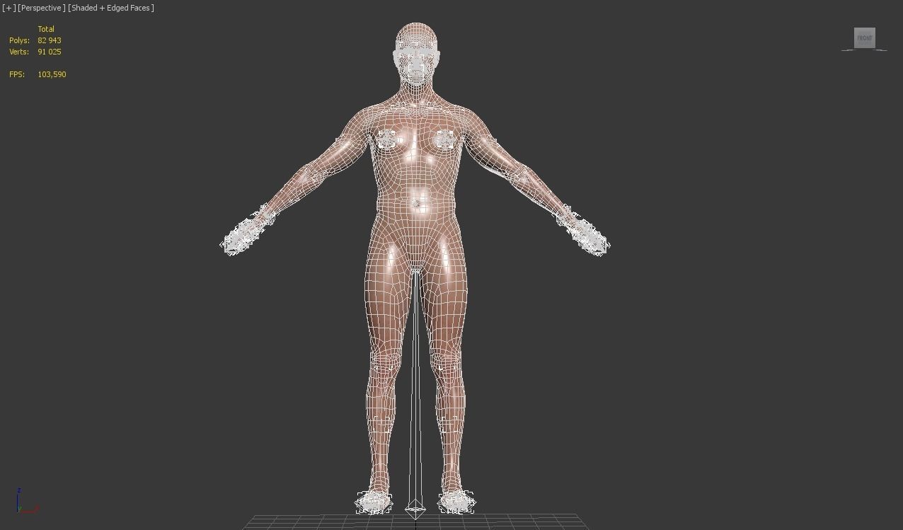 3d realistic man character with clothing 3D model_24