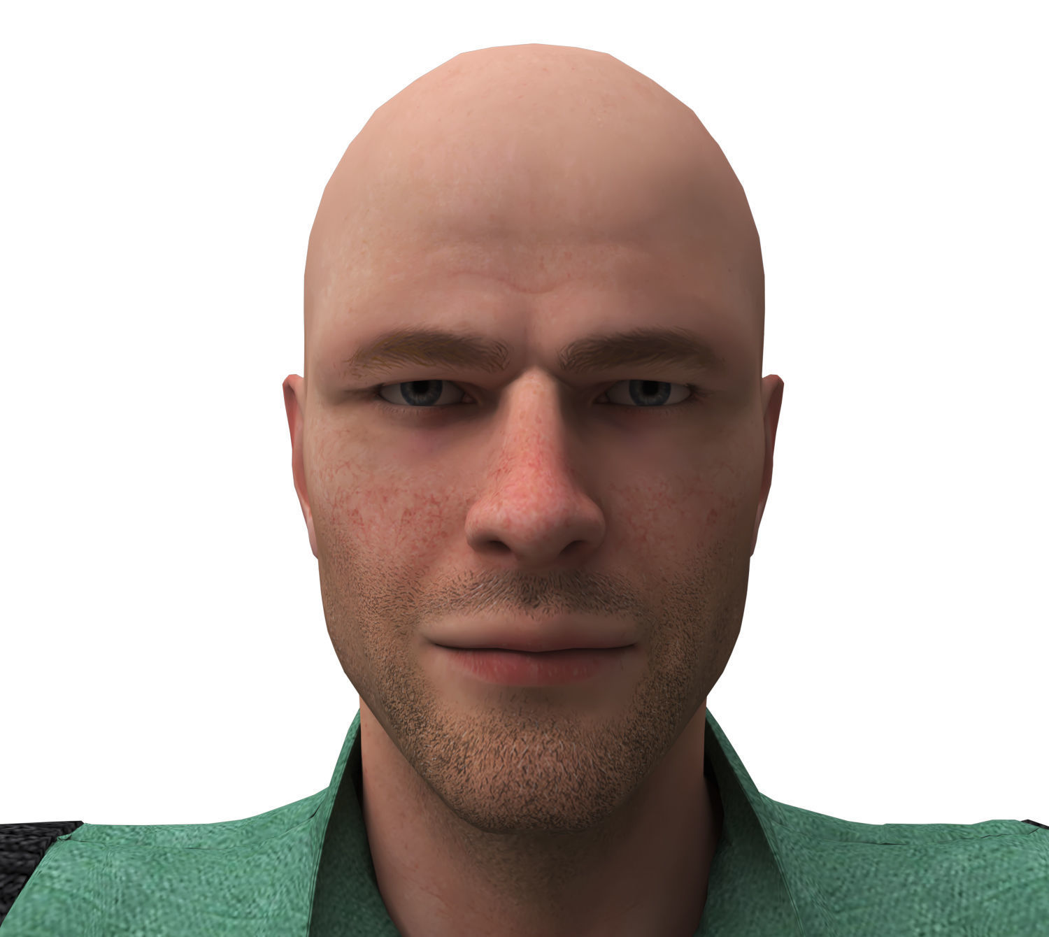 3d realistic man character with clothing 3D model_8