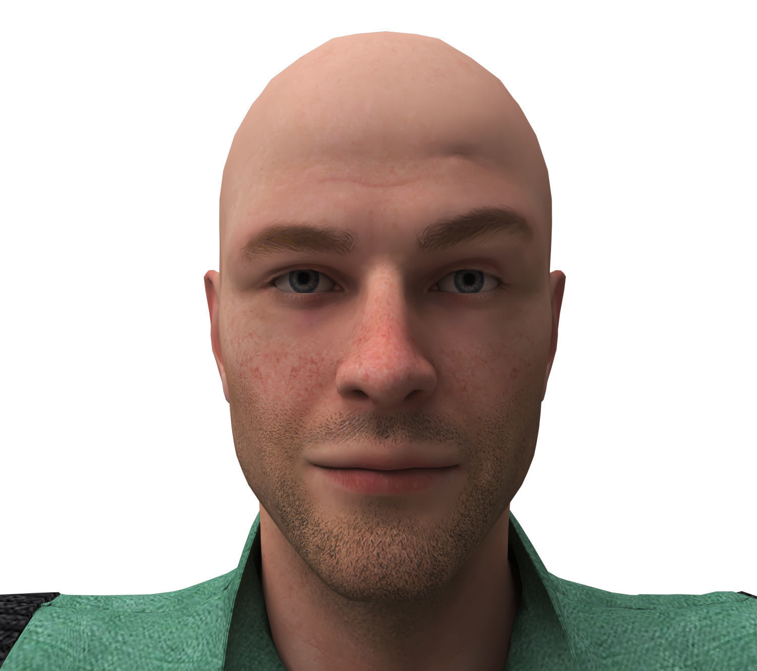 3d realistic man character with clothing 3D model_7