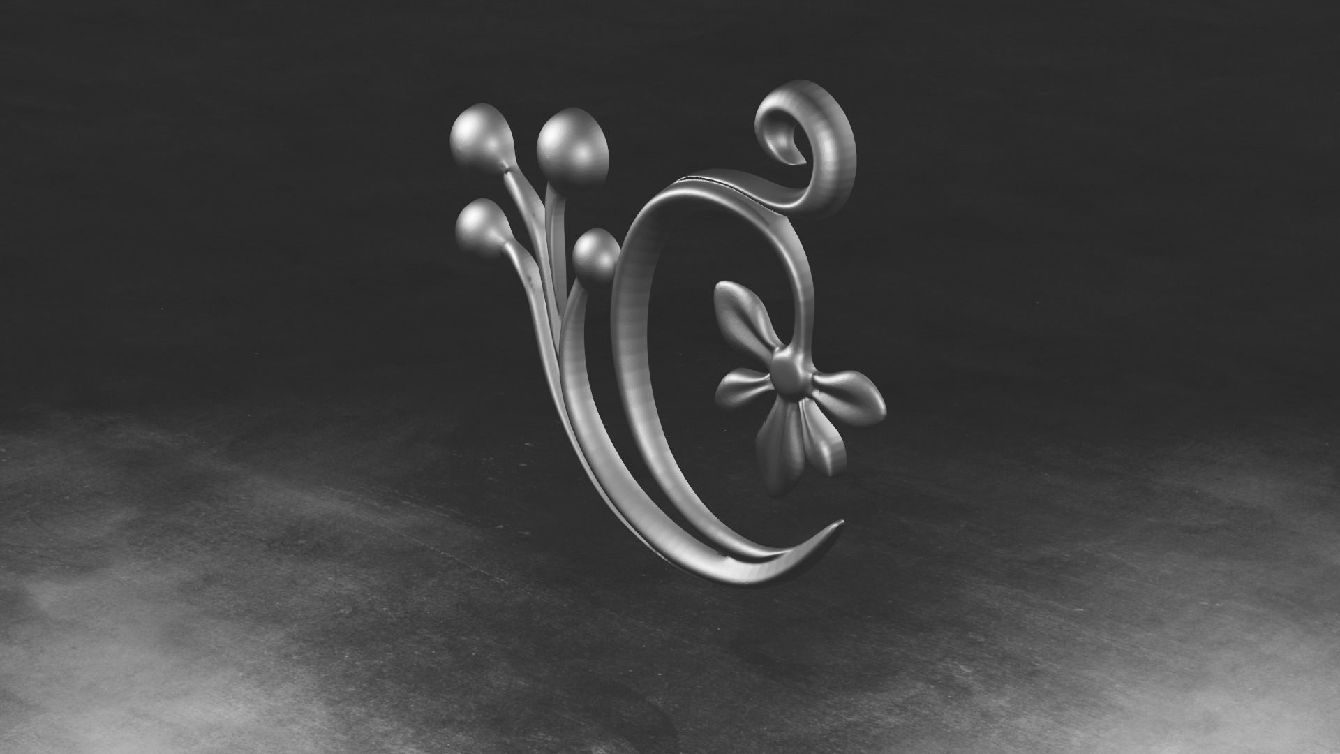 Flower Decor Wood Berries 3D print model_2