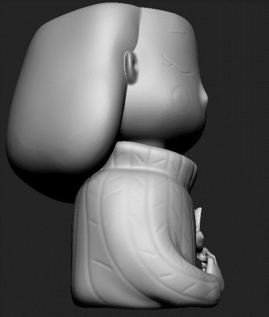 Pack combo 2 Cute girls planter for 3D printing 3D print model_23