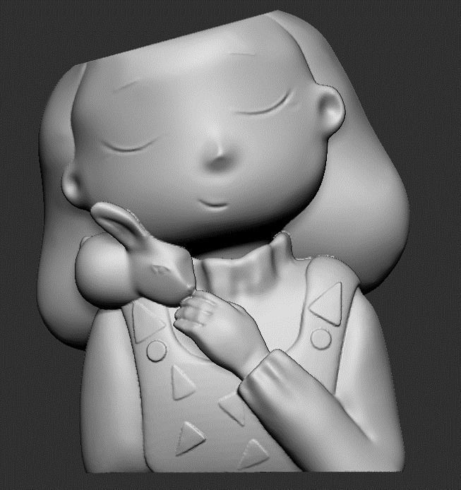 Pack combo 2 Cute girls planter for 3D printing 3D print model_28