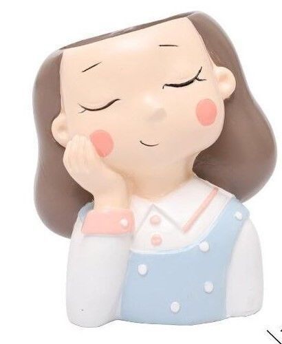 Pack combo 2 Cute girls planter for 3D printing 3D print model_12