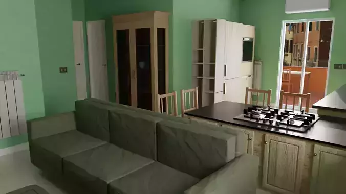 Complete house with furniture