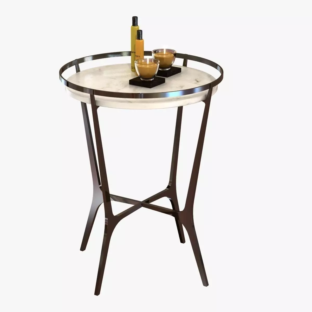 Chloe drink table by holly hunt 3D model_0