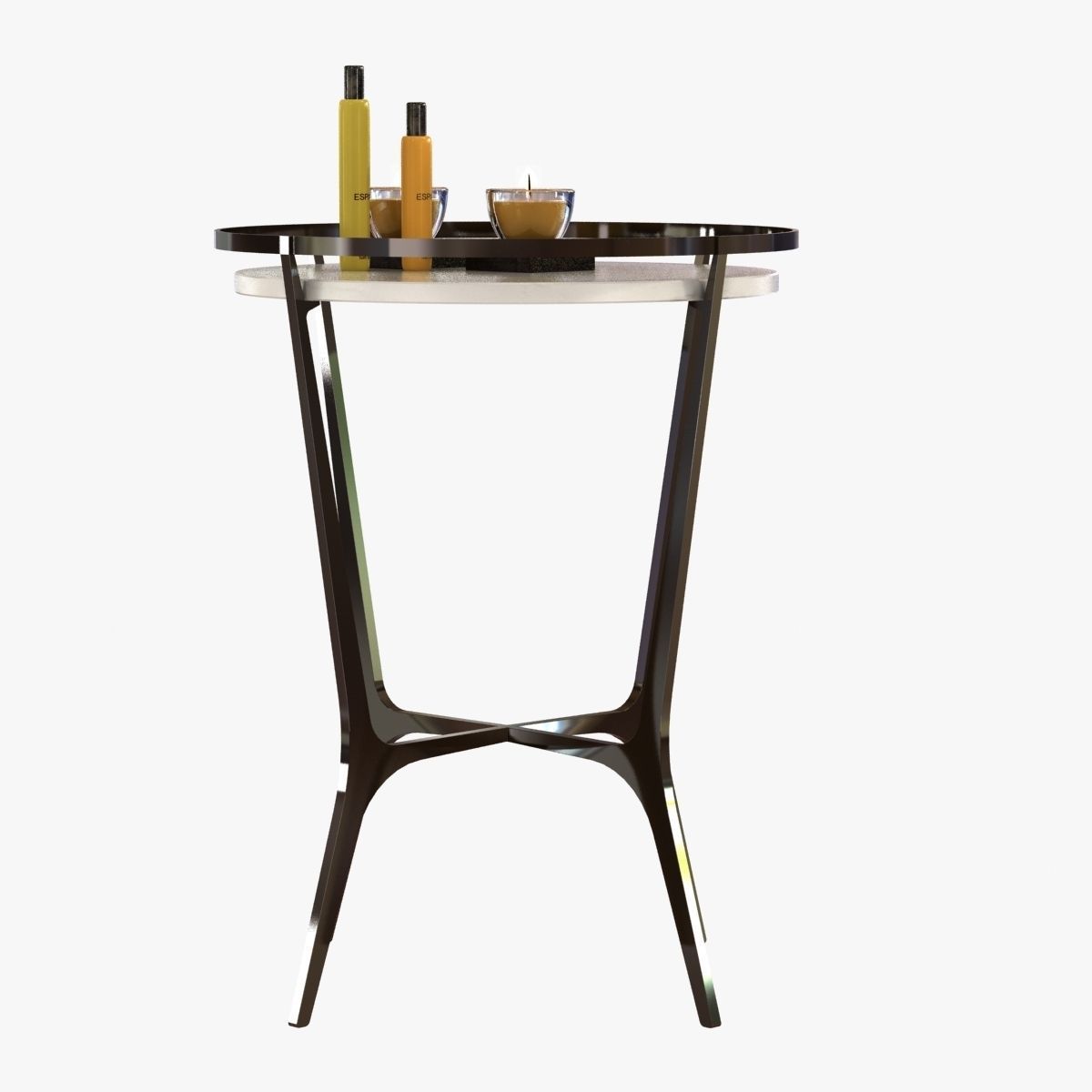 Chloe drink table by holly hunt 3D model_2