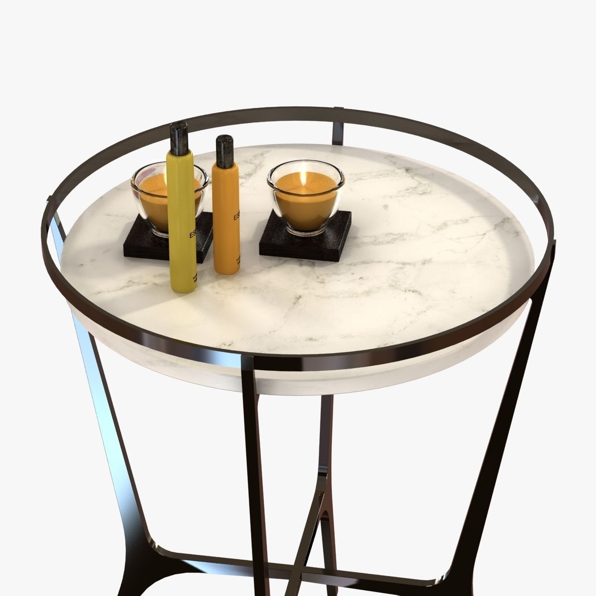 Chloe drink table by holly hunt 3D model_4