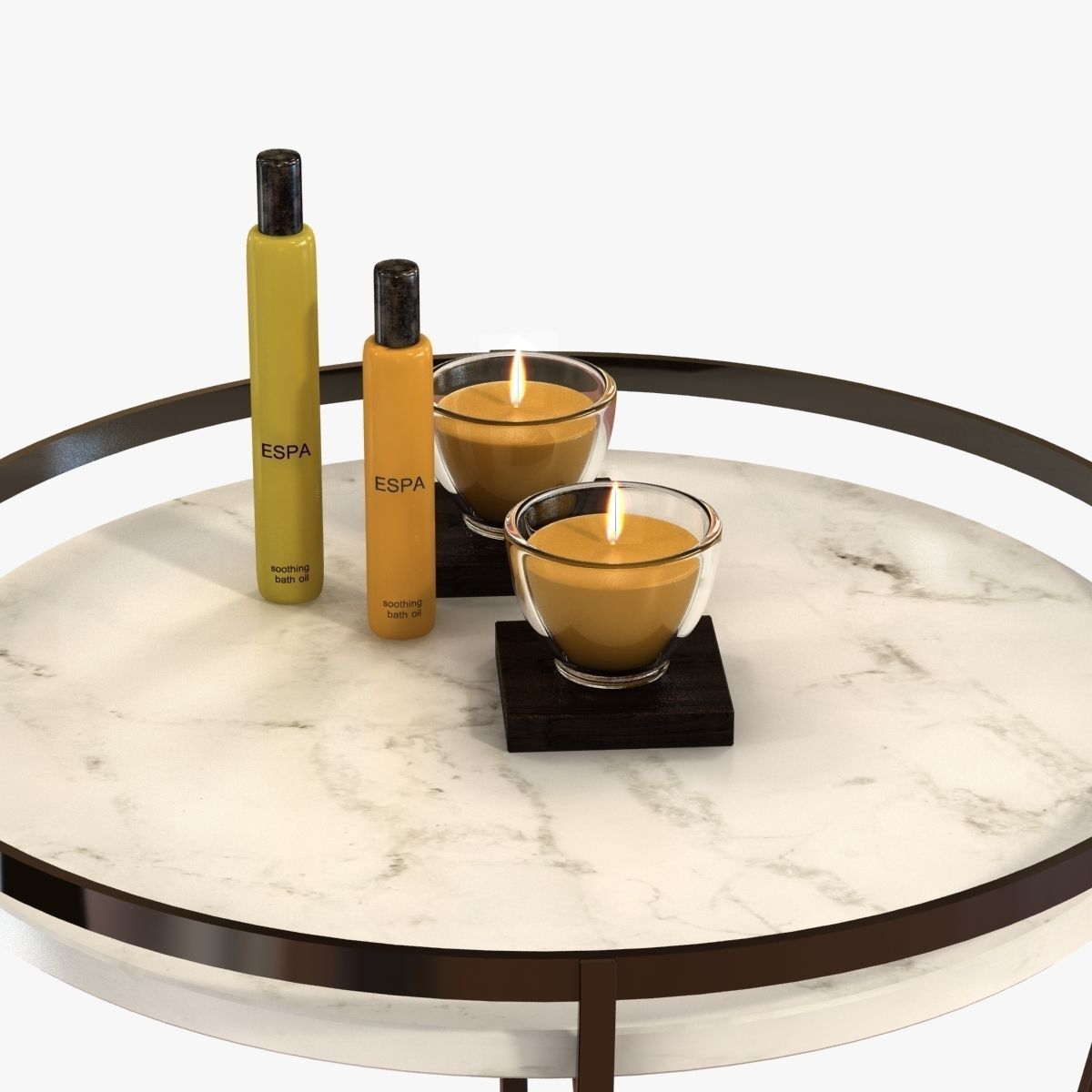 Chloe drink table by holly hunt 3D model_5