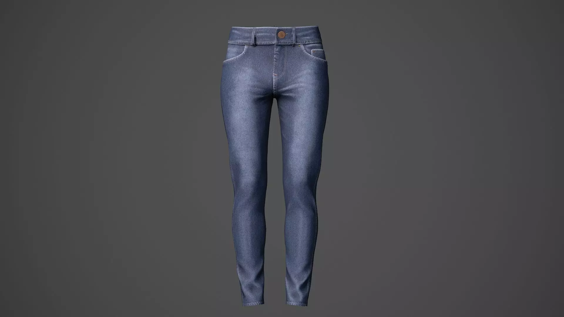 Blue Jeans pants Free 3D model