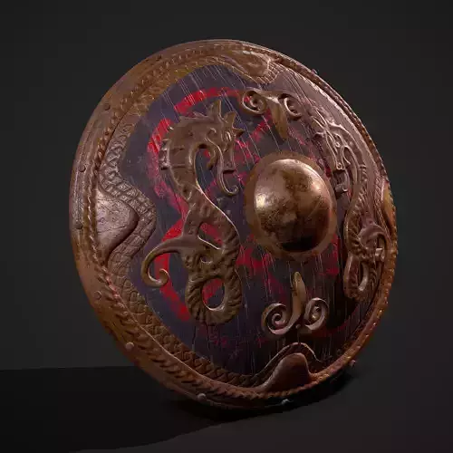 Viking Dragon Shield 