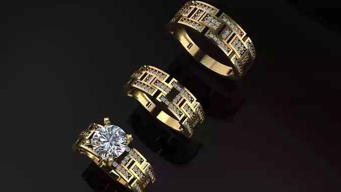 tripples wedding ring