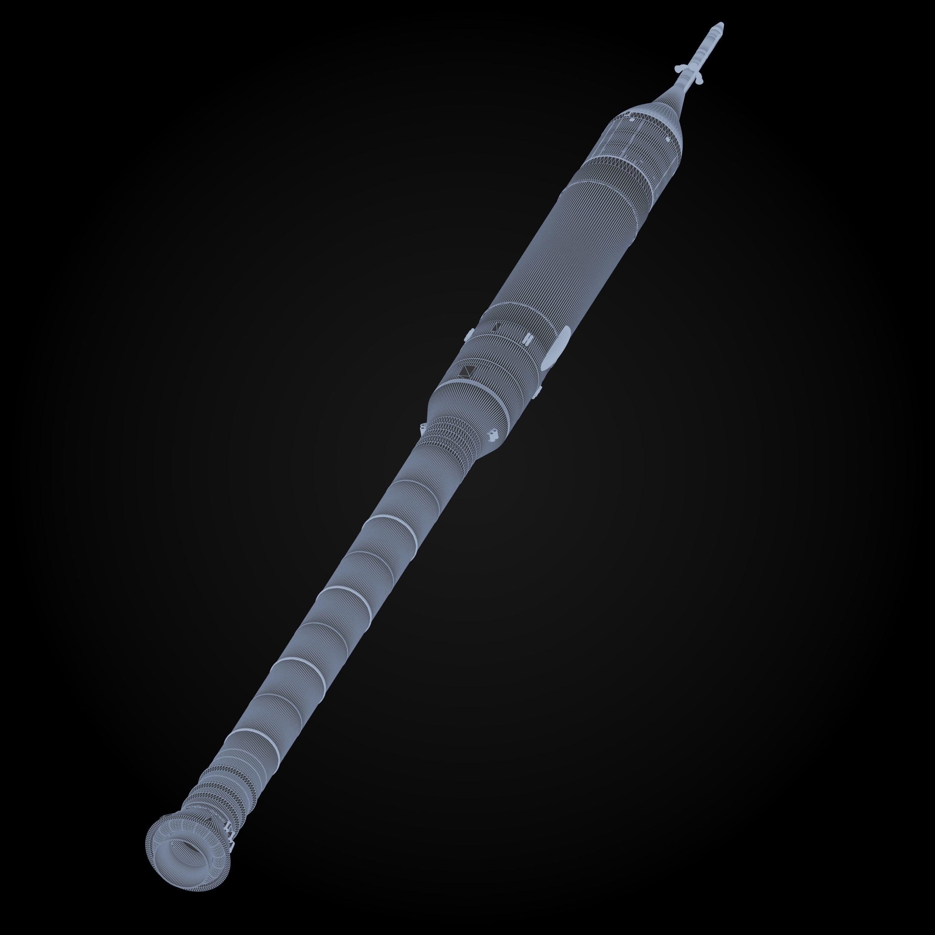 Ares I rocket 3D model_11