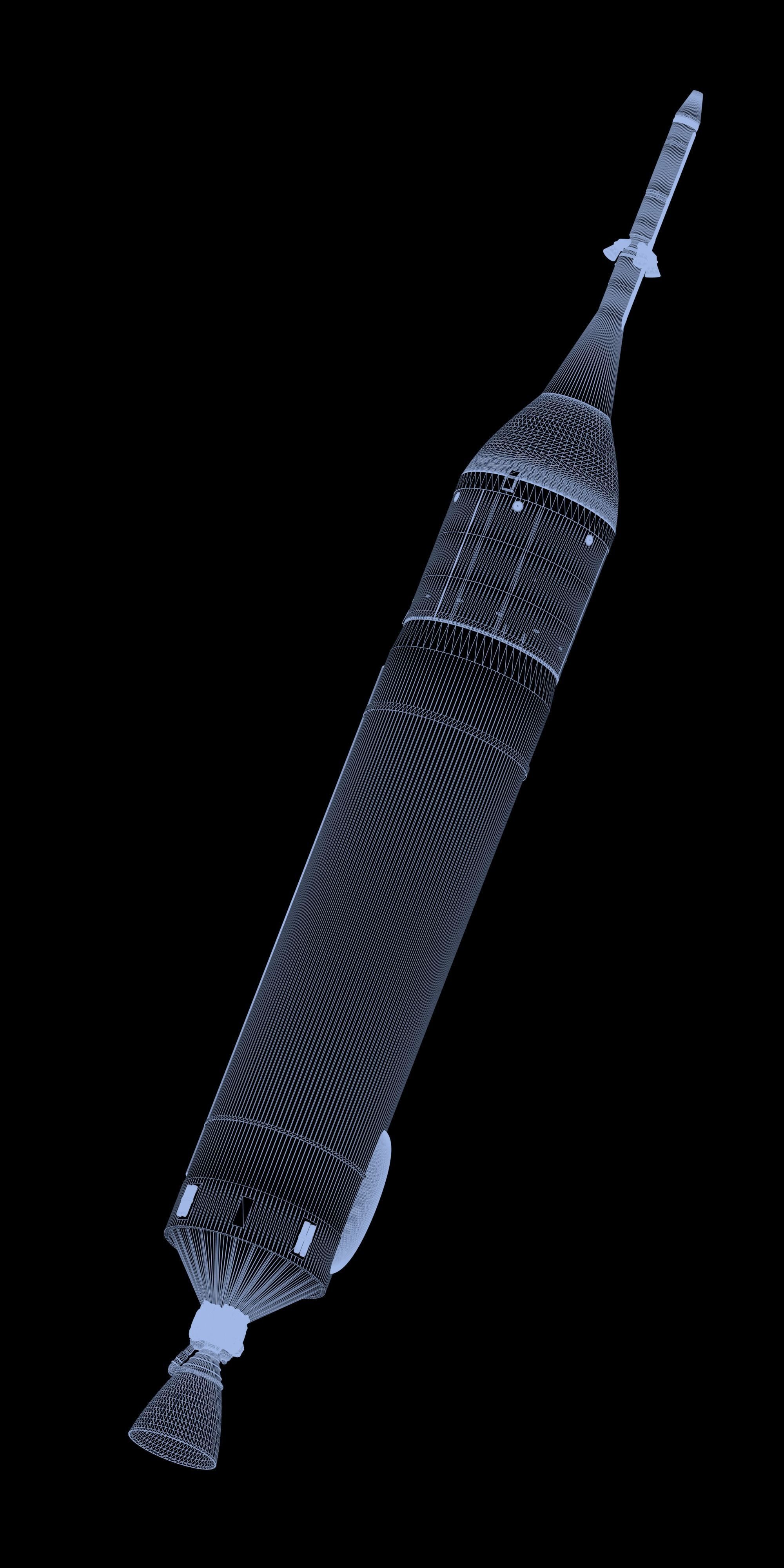 Ares I rocket 3D model_9