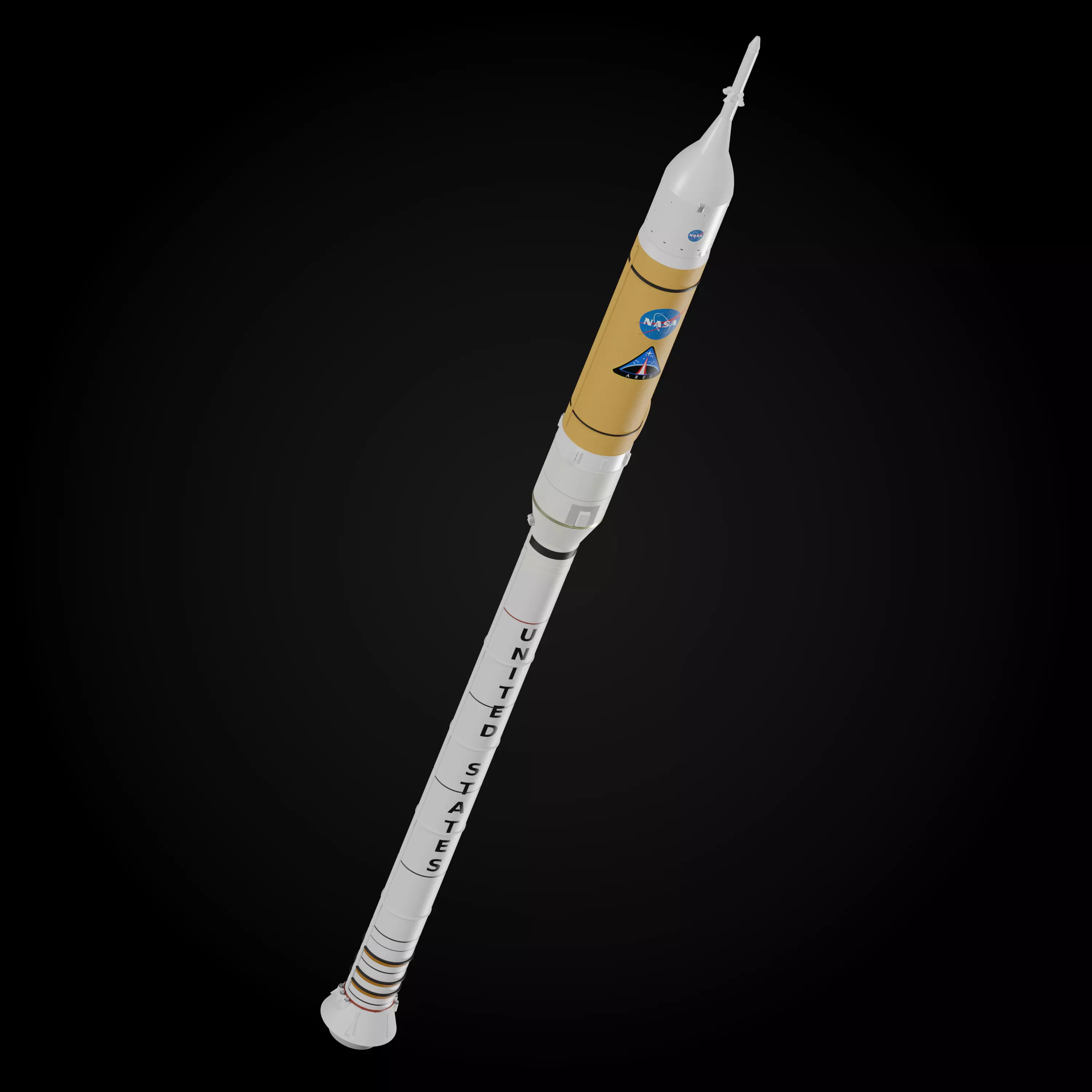 Ares I rocket 3D model_0