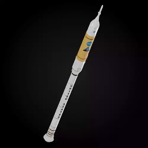 Ares I rocket 3D model