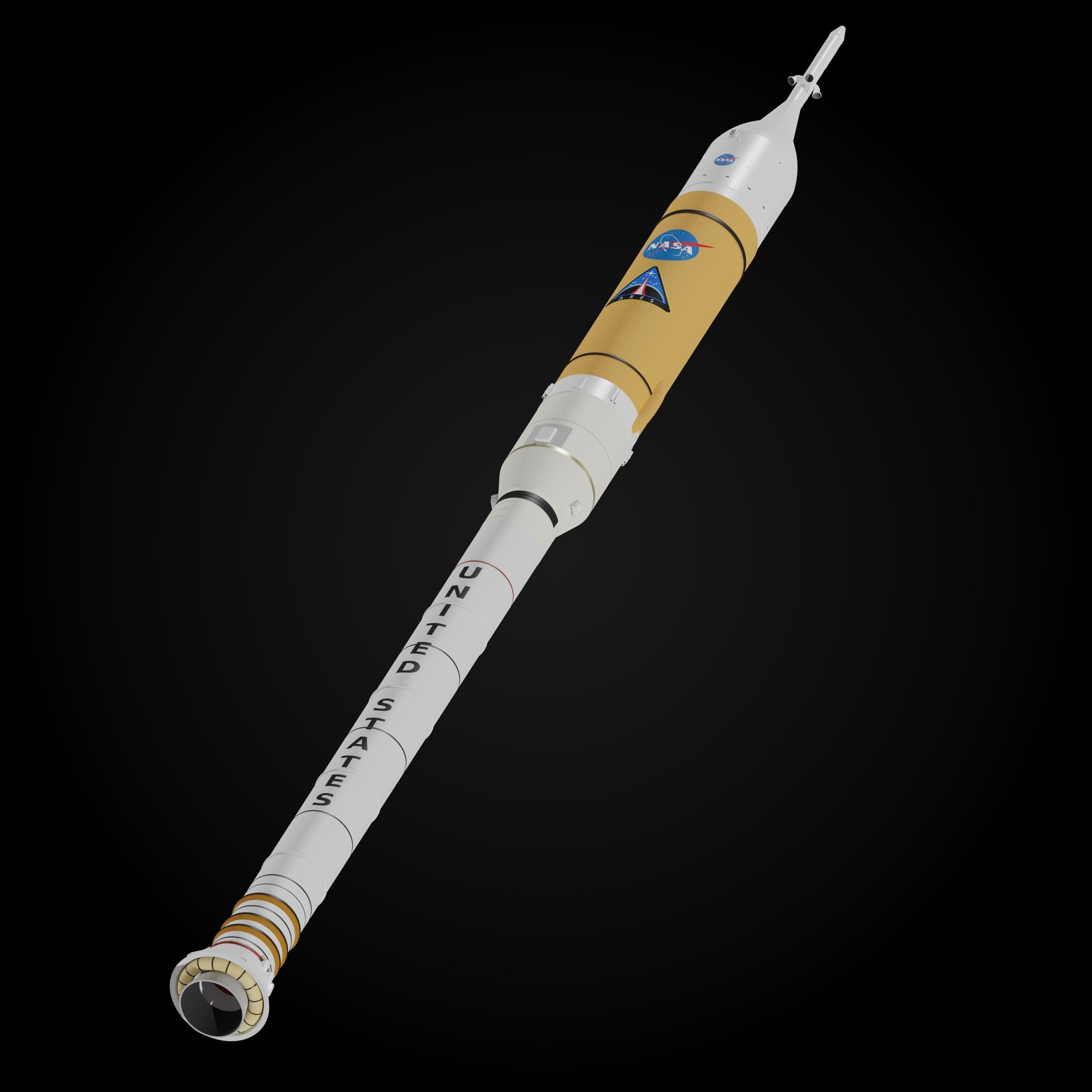 Ares I rocket 3D model_1