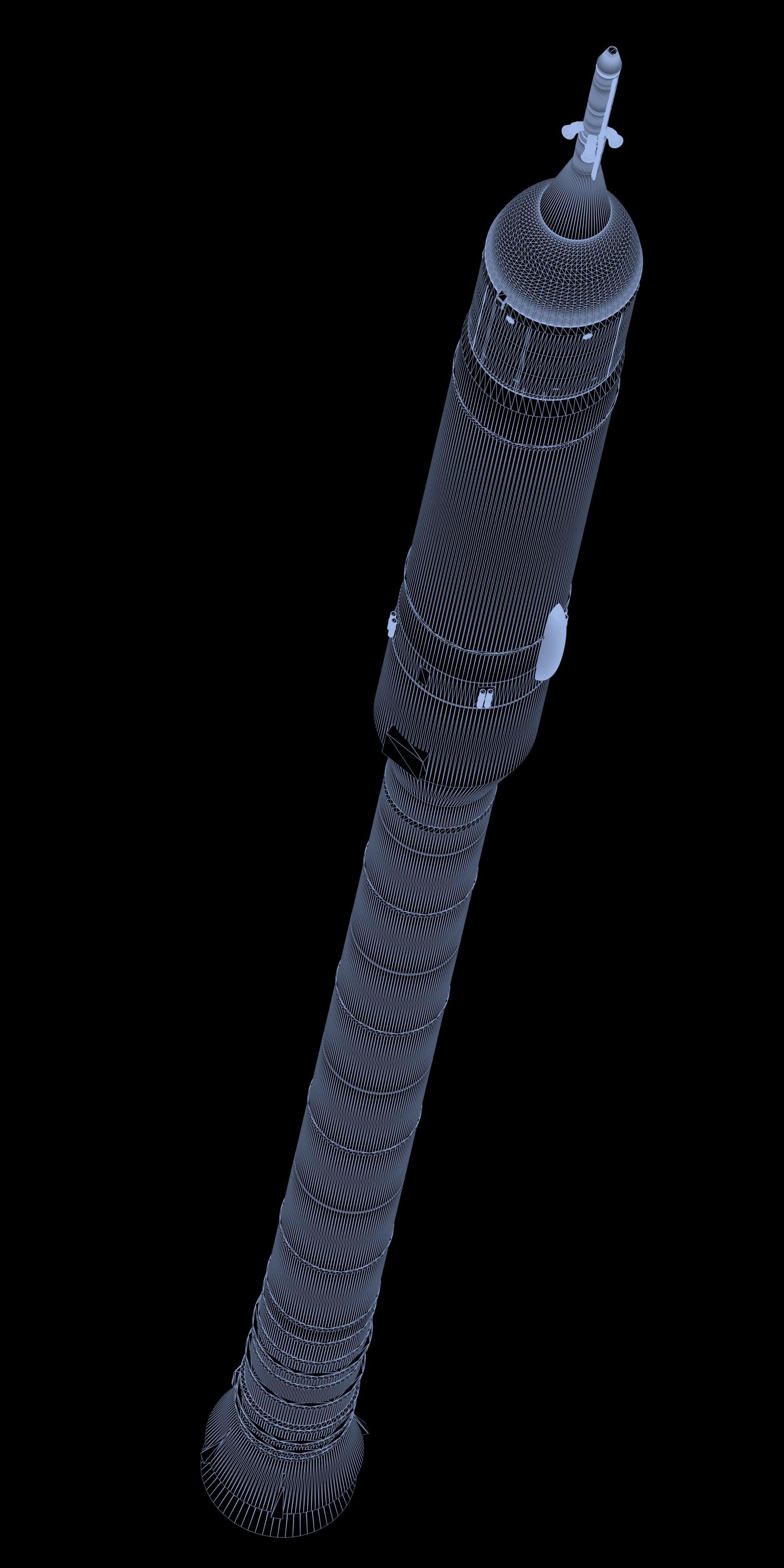 Ares I rocket 3D model_12
