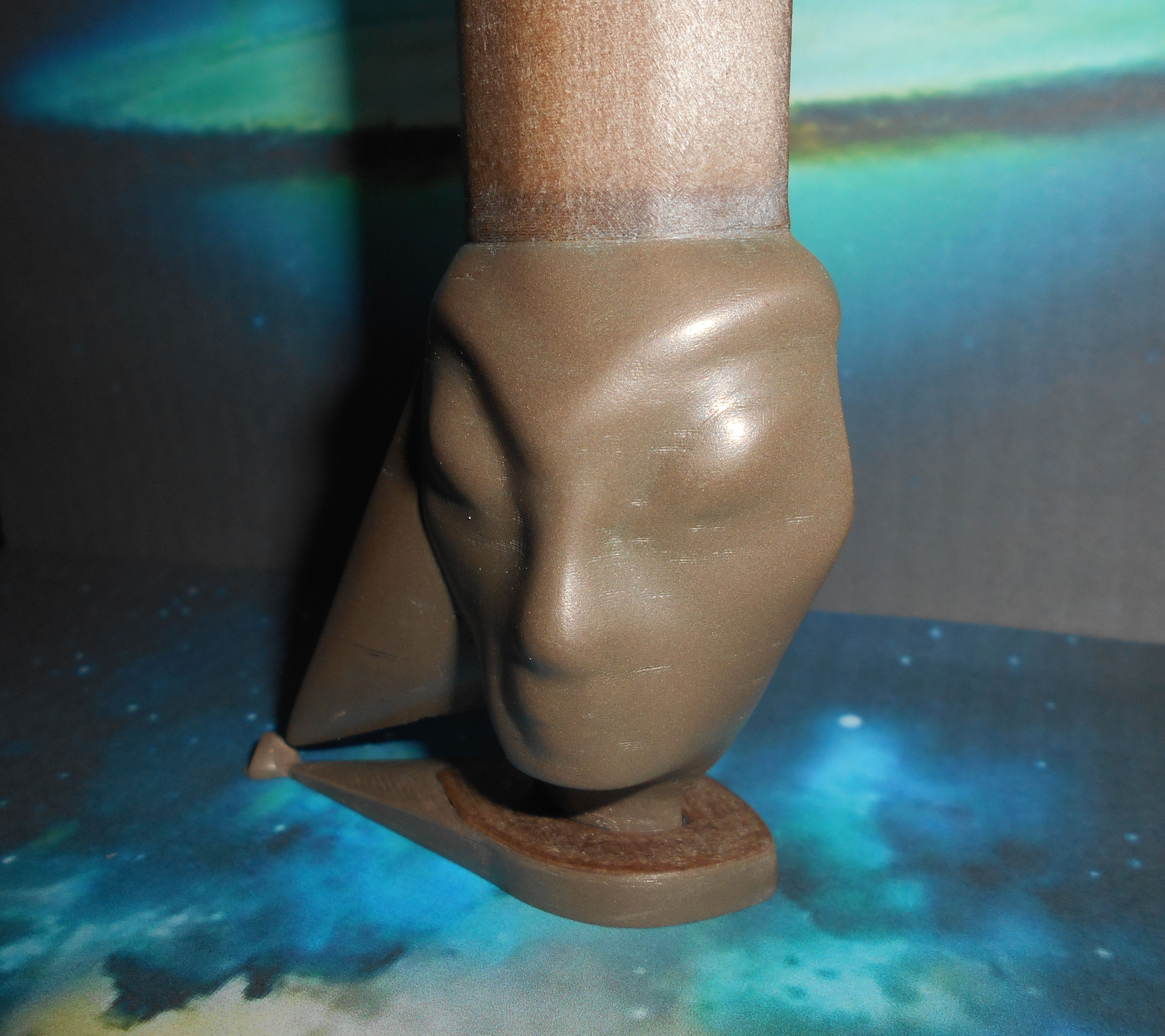 X vase egyptian head in shape of candle 3D print model_2